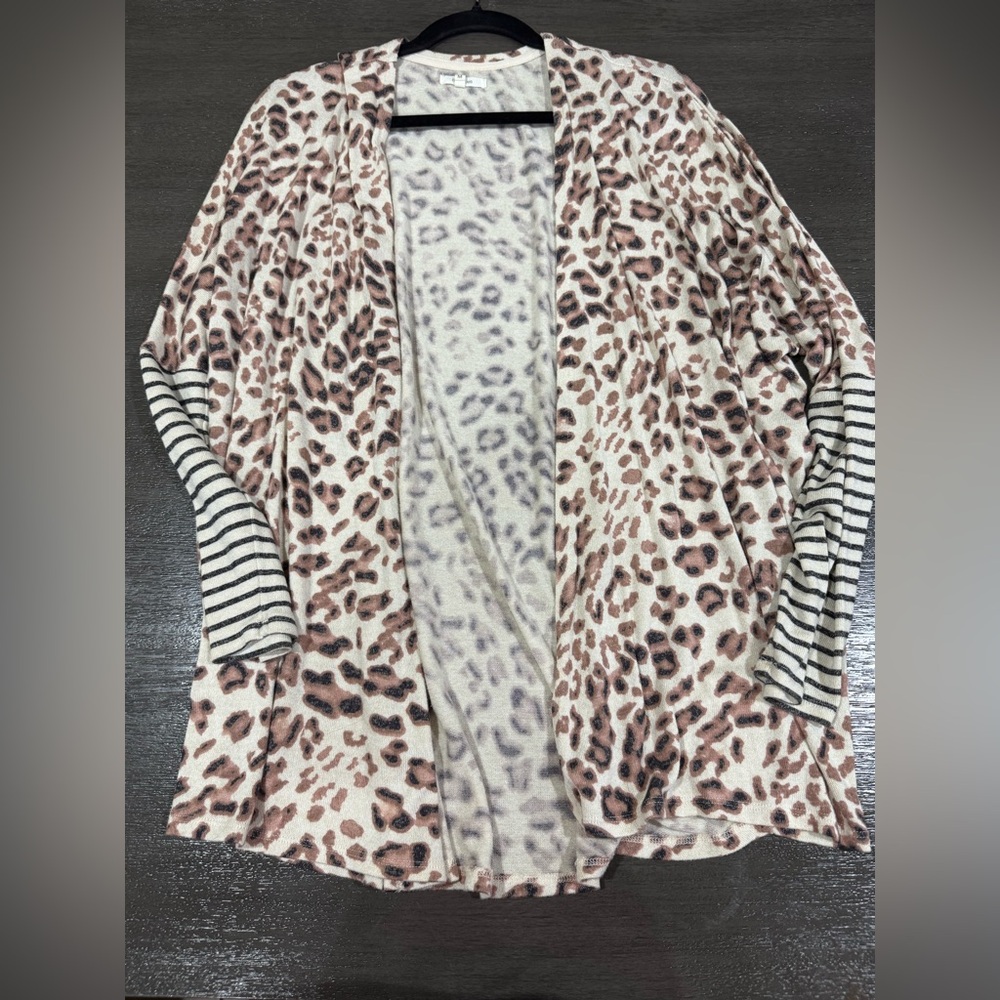 Animal print cardigan